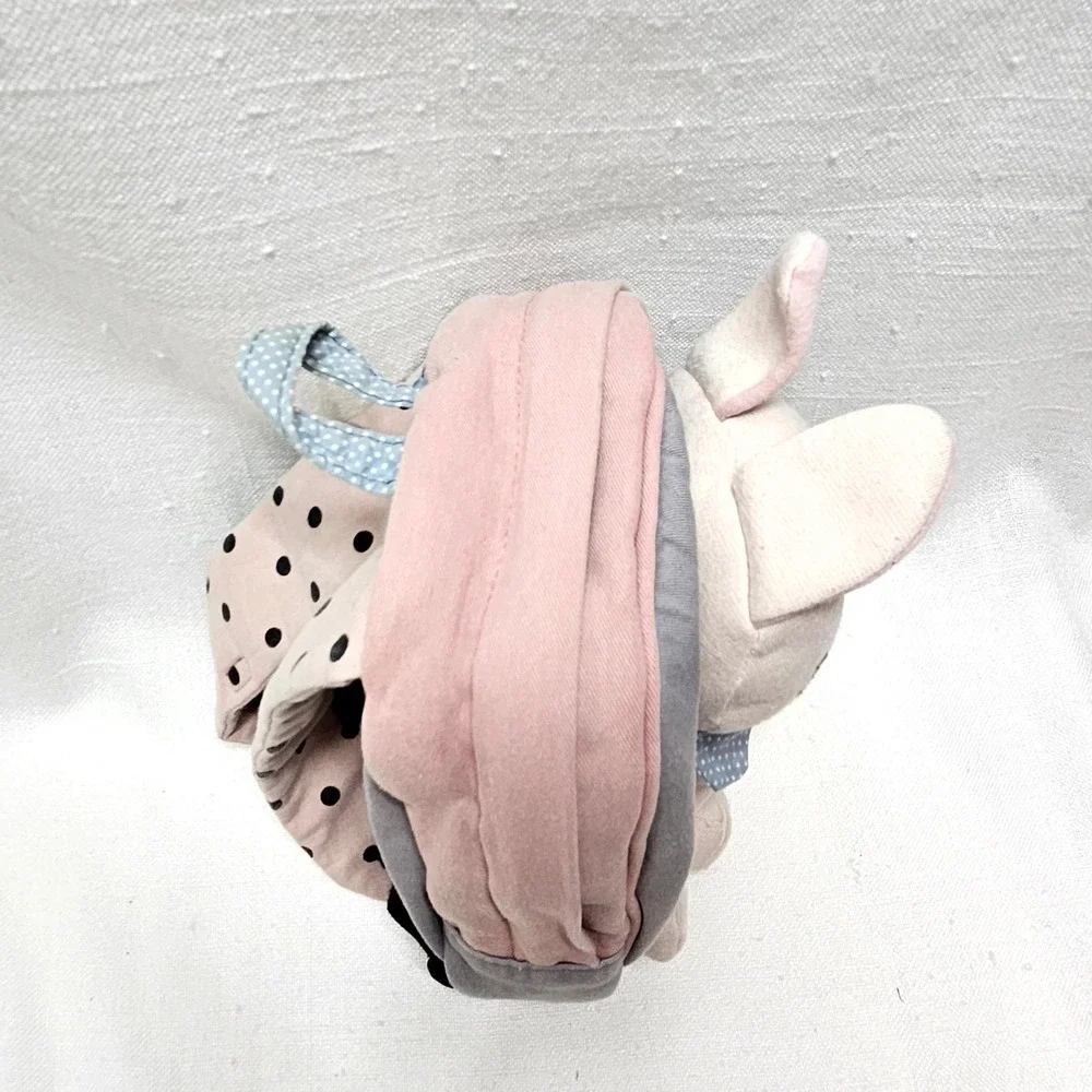moimoln Bunny‎ Backpack Harness Toddler Pink Gray Plush Safety Leash LNX2WA3H08